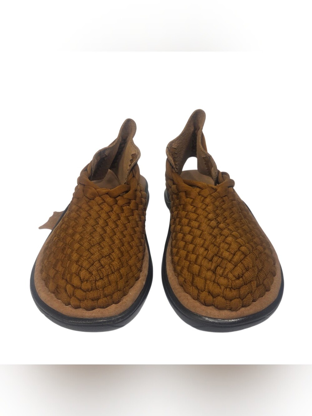 Women’s Woven Slip-On Sandals in Brown - Comfortable Everyday Style
